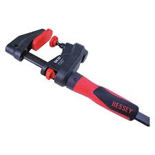 Bar Clamp 2-Component Plastic Handle and 2 3/8 in Throat Depth BESSEY